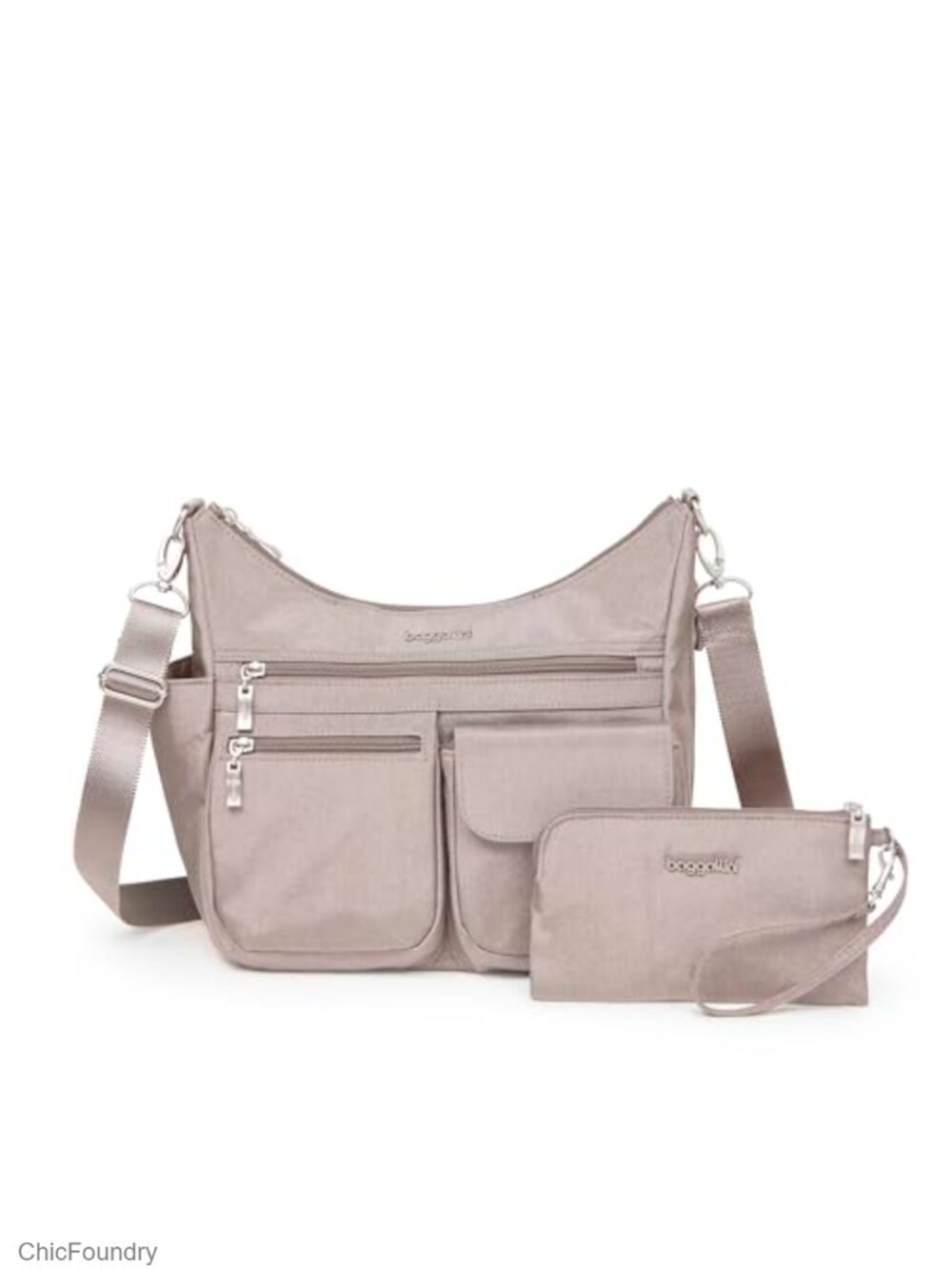 Nylon RFID Hobo Crossbody Bag Adjustable Strap Lightweight